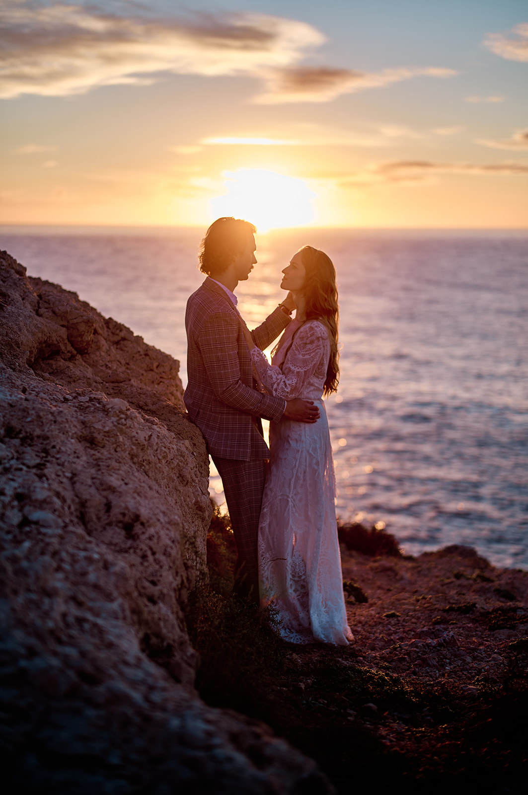 Mallorca elopement photographer at Capdepera Lighthouse