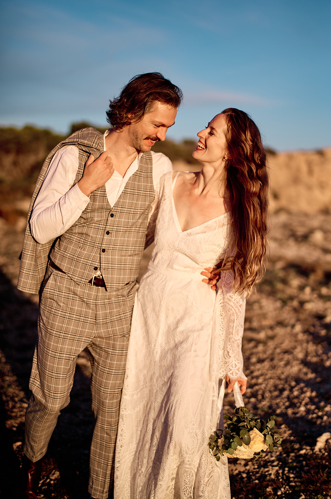 Mallorca elopement photographer at Capdepera Lighthouse