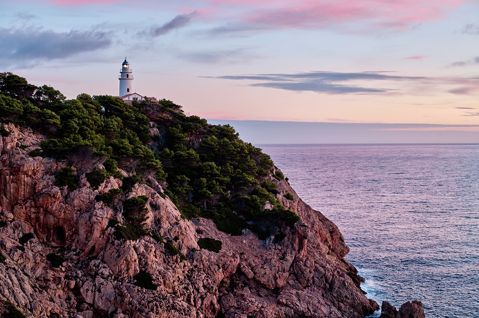Sunrise elopement at Capdepera Lighthouse, Mallorca
