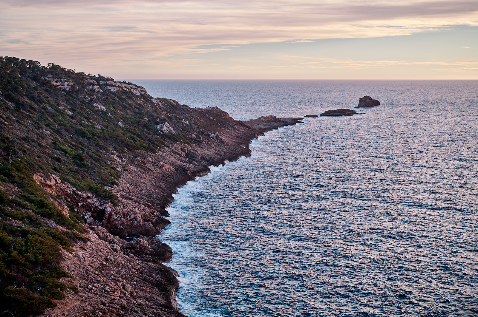 Sunset elopement at Cala del Toro, Mallorca