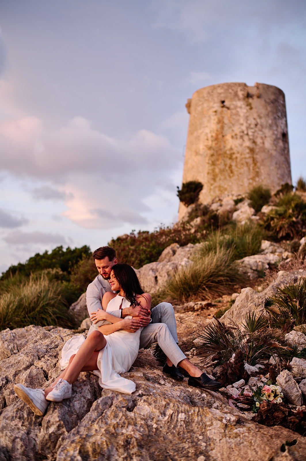 Monika and Lukasz at La Victoria beach, Alcudia