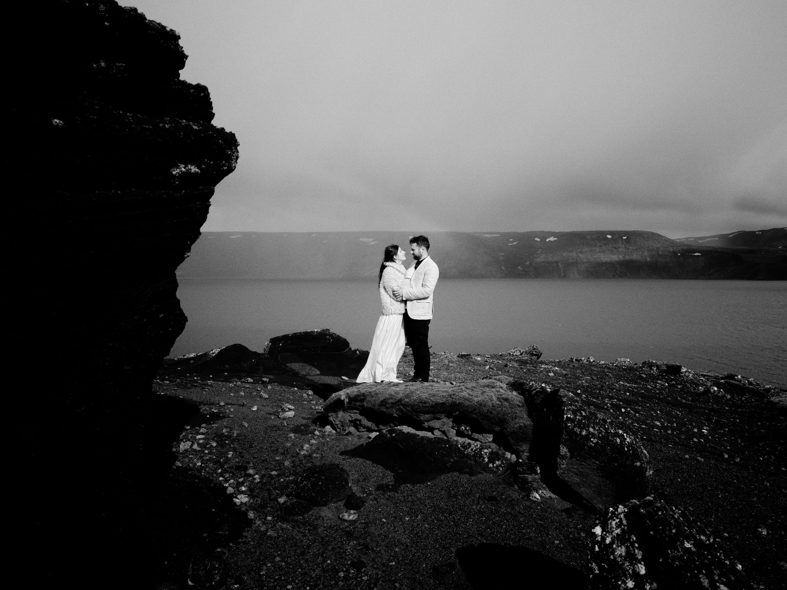 Lava fields and dramatic coast on the Reykjanes peninsula