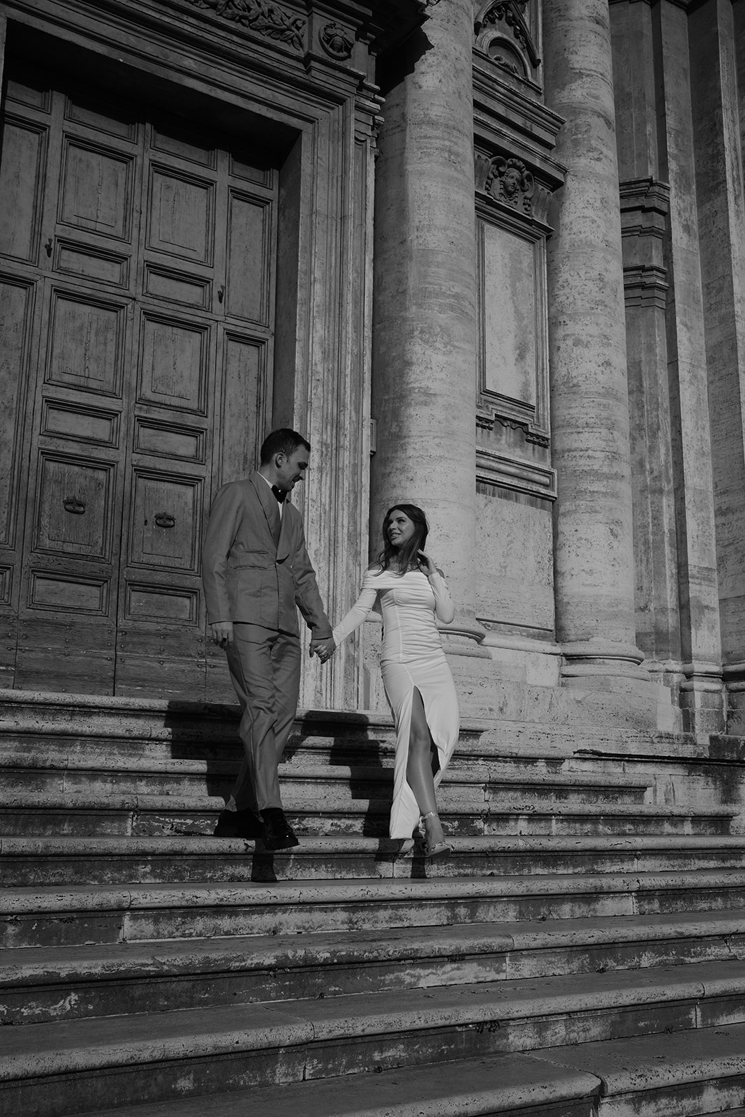 Rome elopement photographer at the Forum