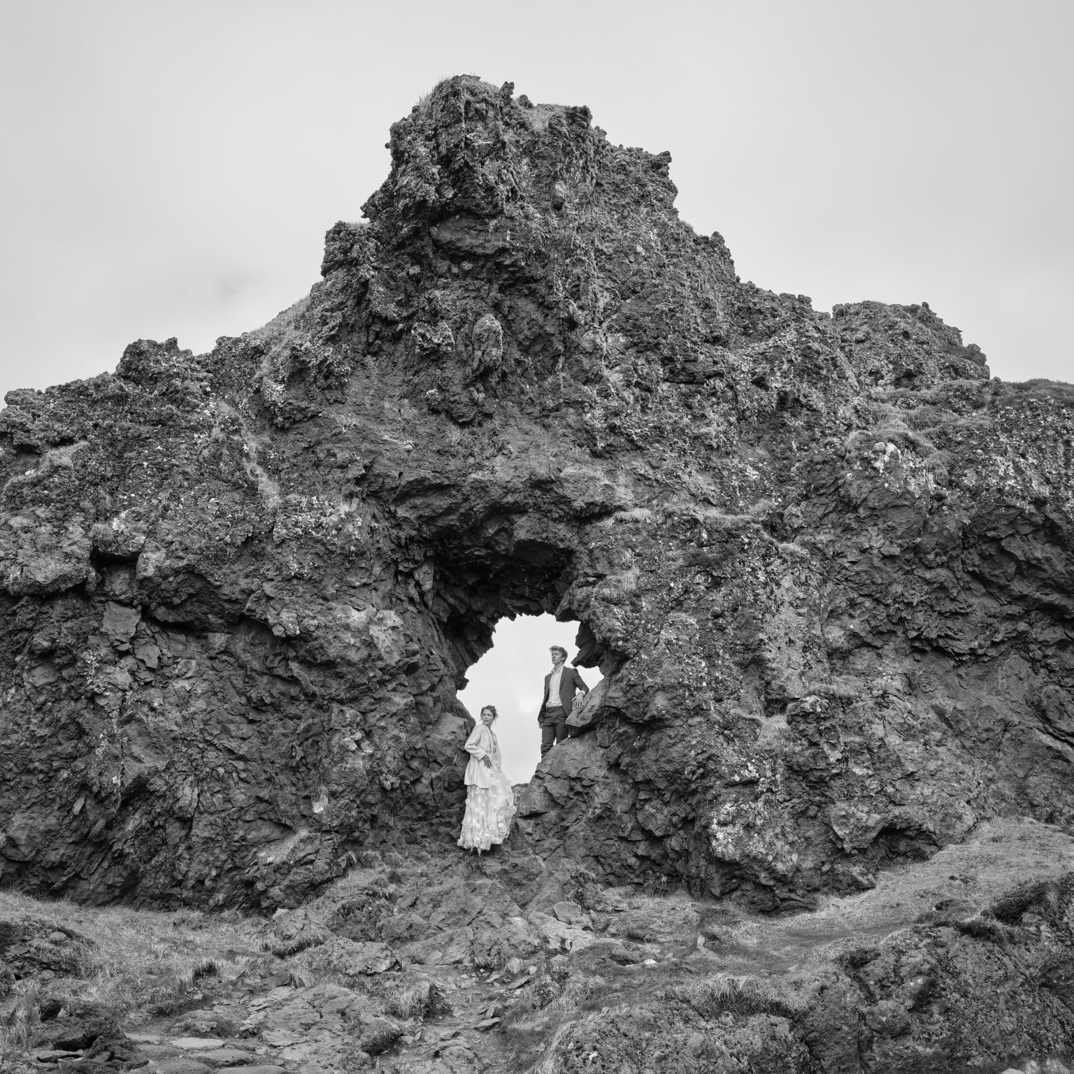 The Gatklettur stone arch at Arnarstapi, Iceland