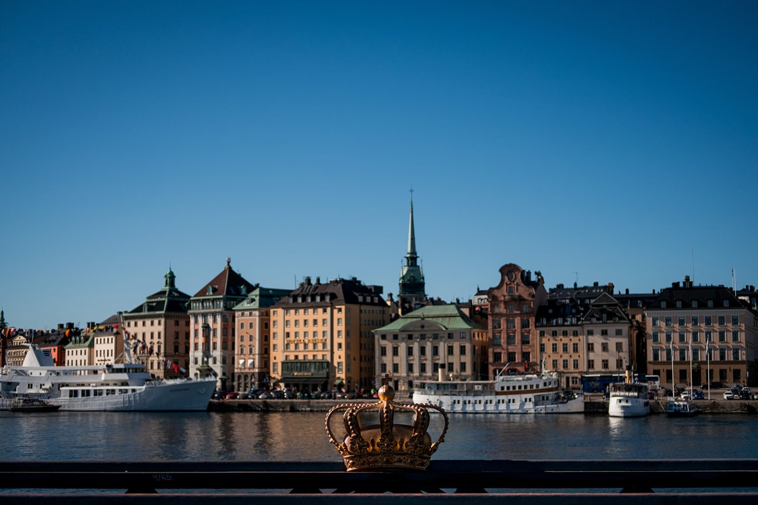 Gamla Stan and the Stockholm waterfront in summer