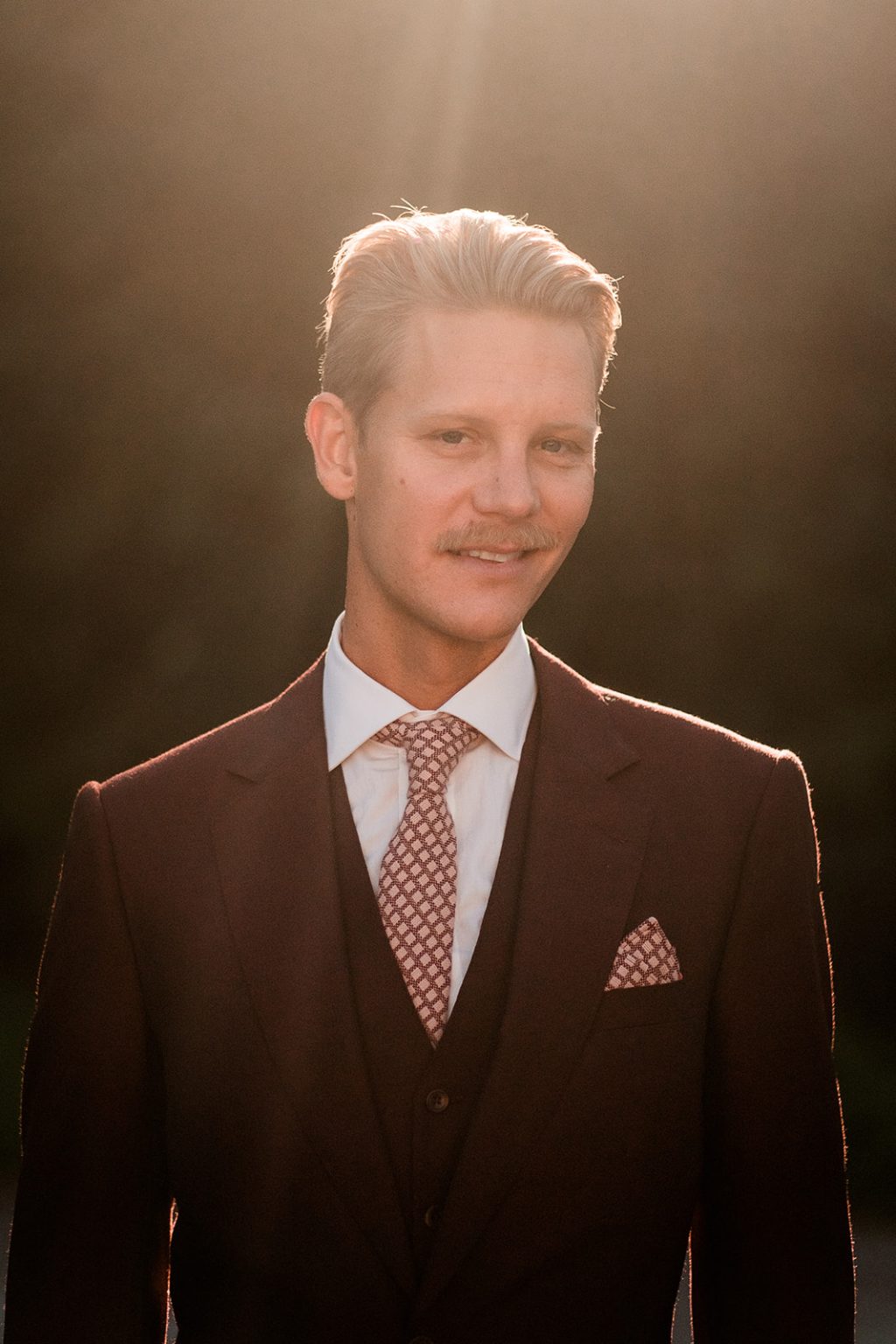 Groom portrait during the Stockholm city portraits