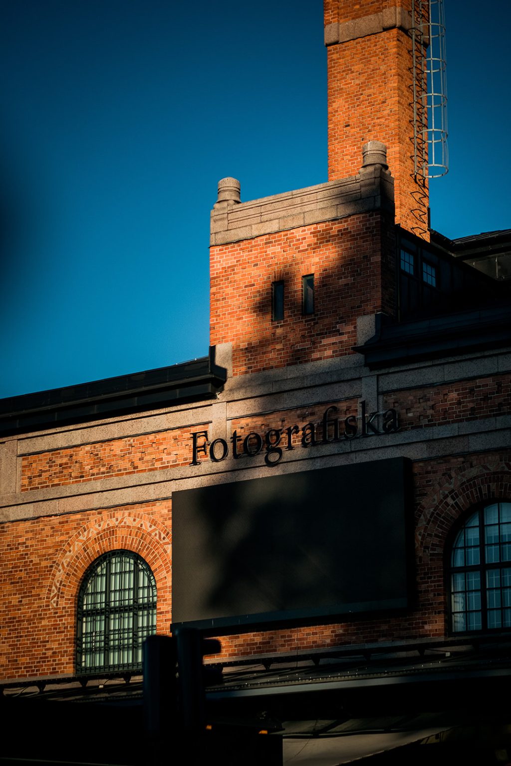 The Fotografiska building on the Stockholm waterfront