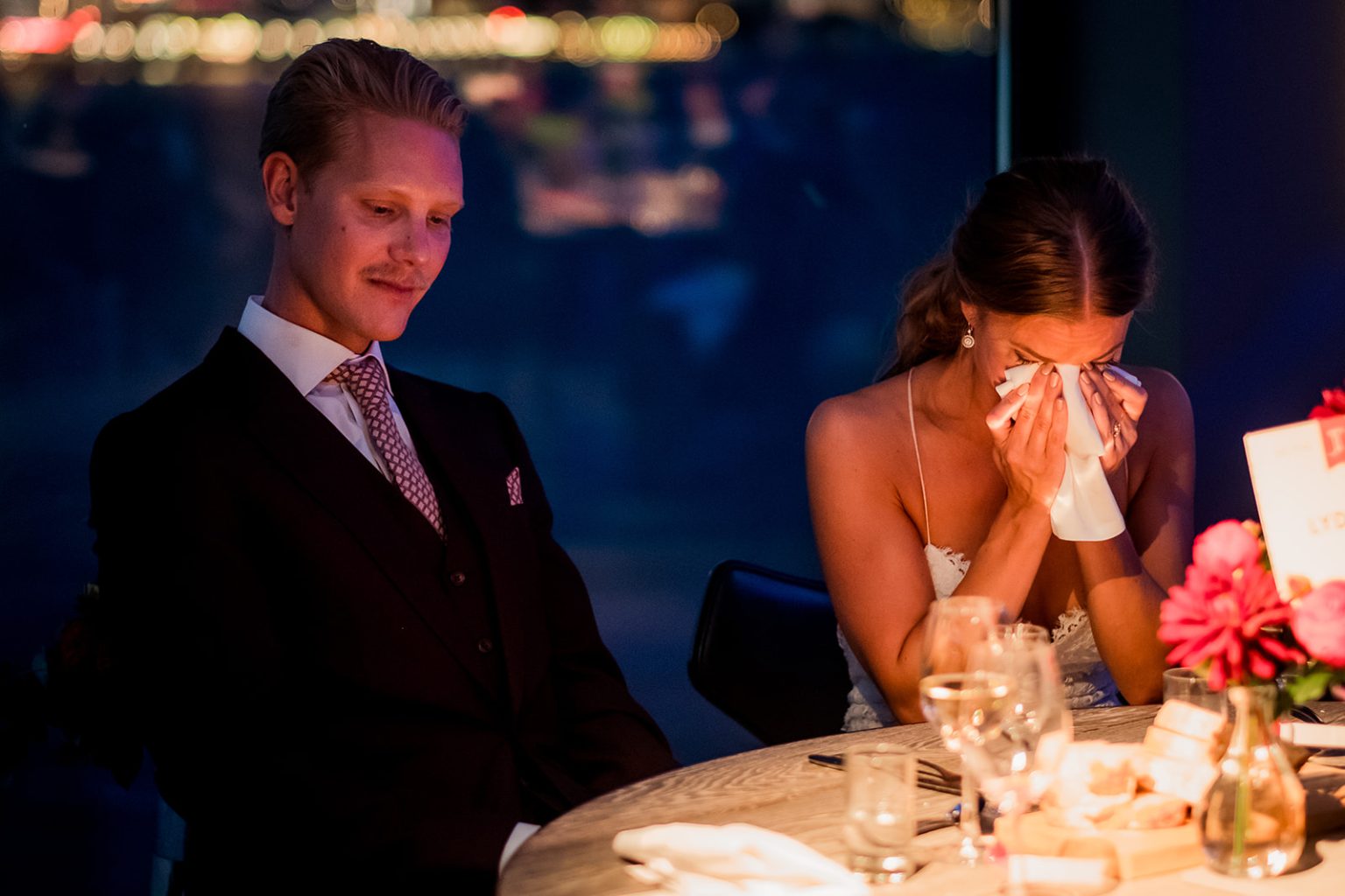 A tender moment during the Fotografiska reception