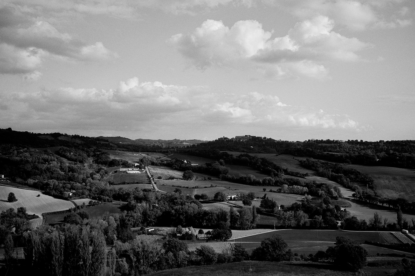 The hills of Umbria around Montone
