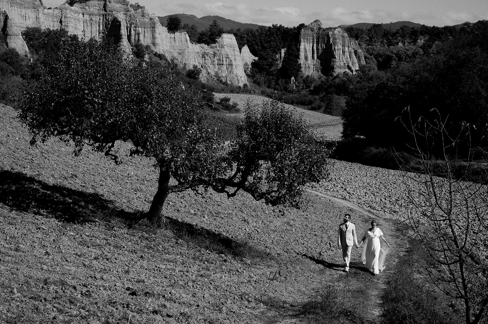 The hills of Umbria around Montone