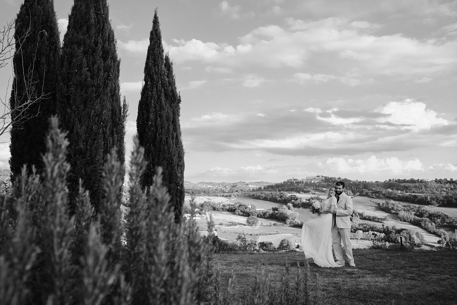 Morning mist in the valleys below Montone