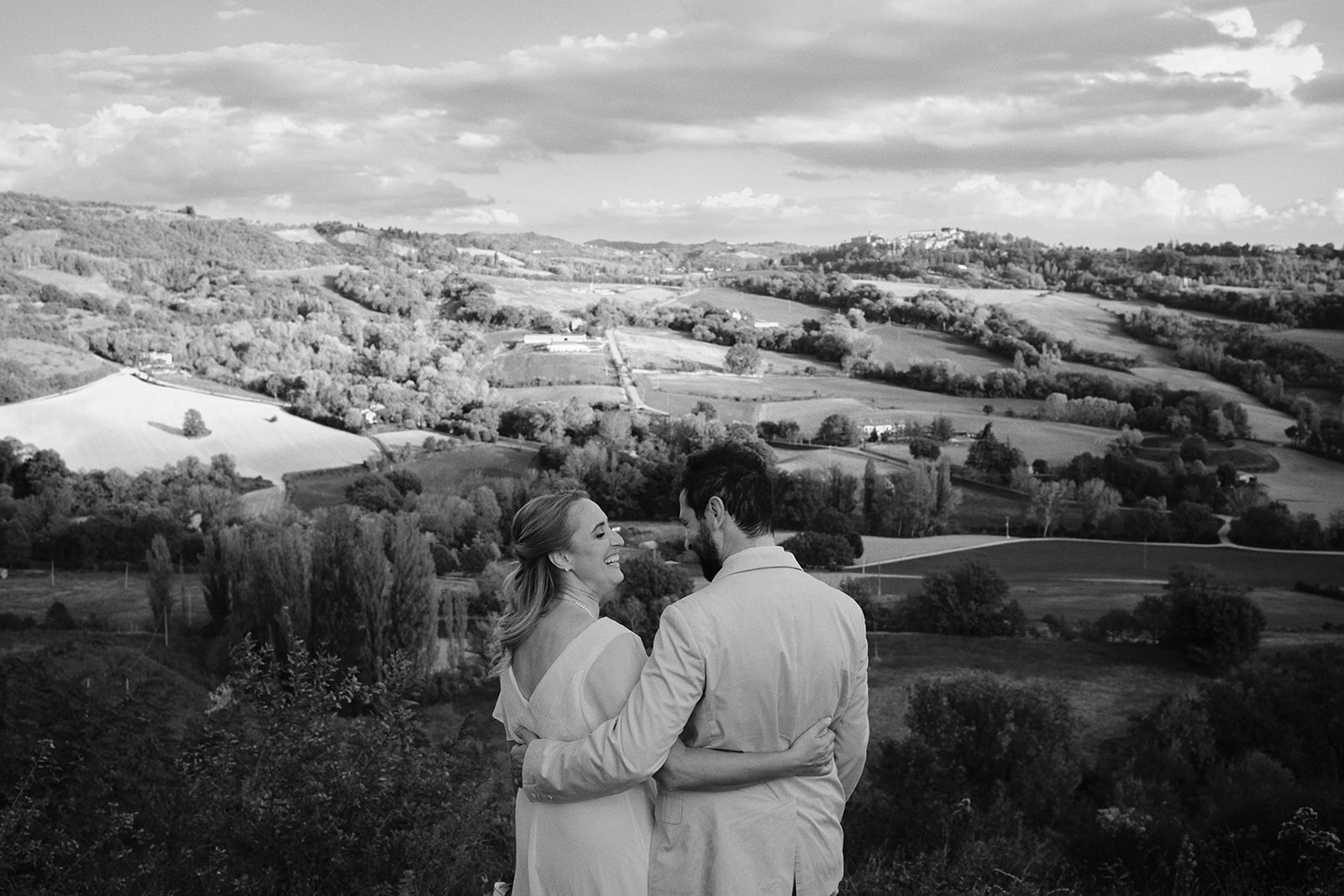 The hills of Umbria around Montone