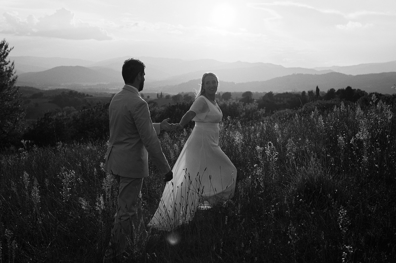 The hills of Umbria around Montone