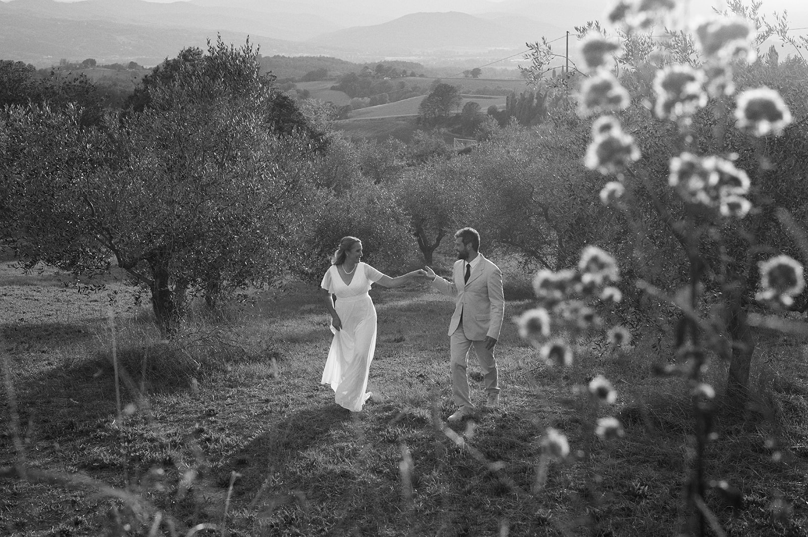 Morning mist in the valleys below Montone