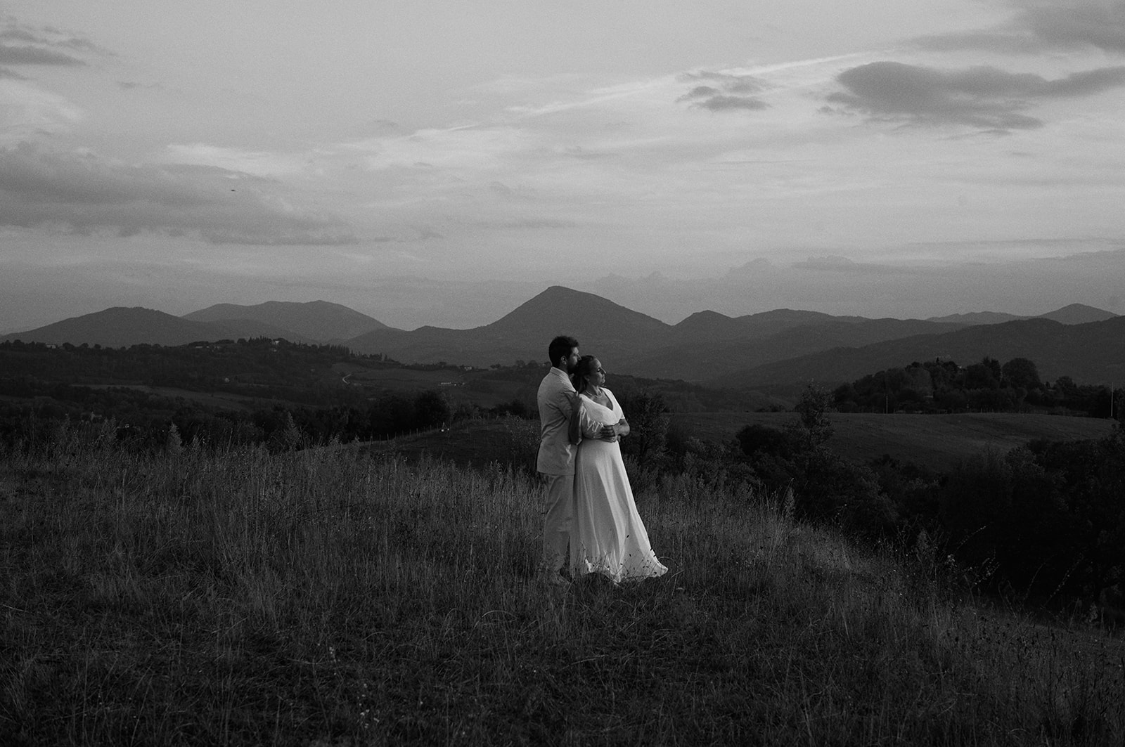 Morning mist in the valleys below Montone