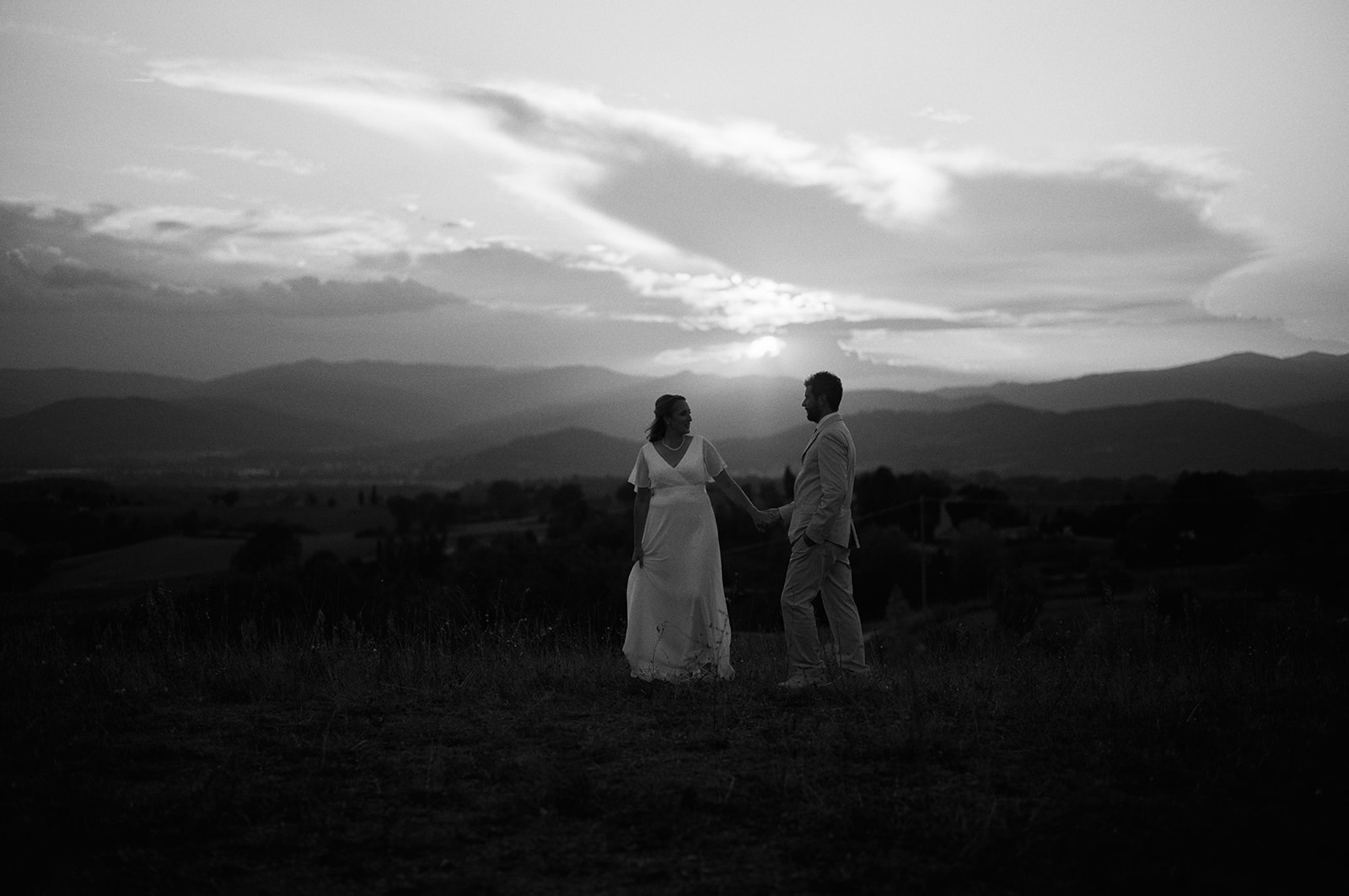 The hills of Umbria around Montone