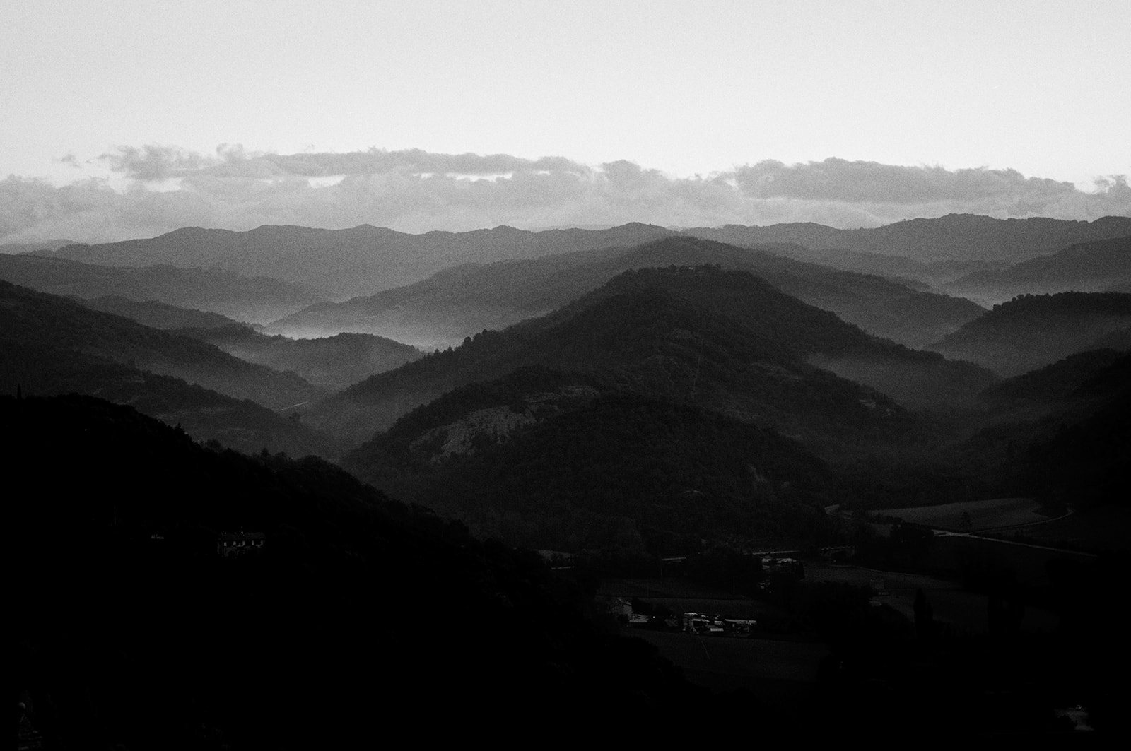 The hills of Umbria around Montone