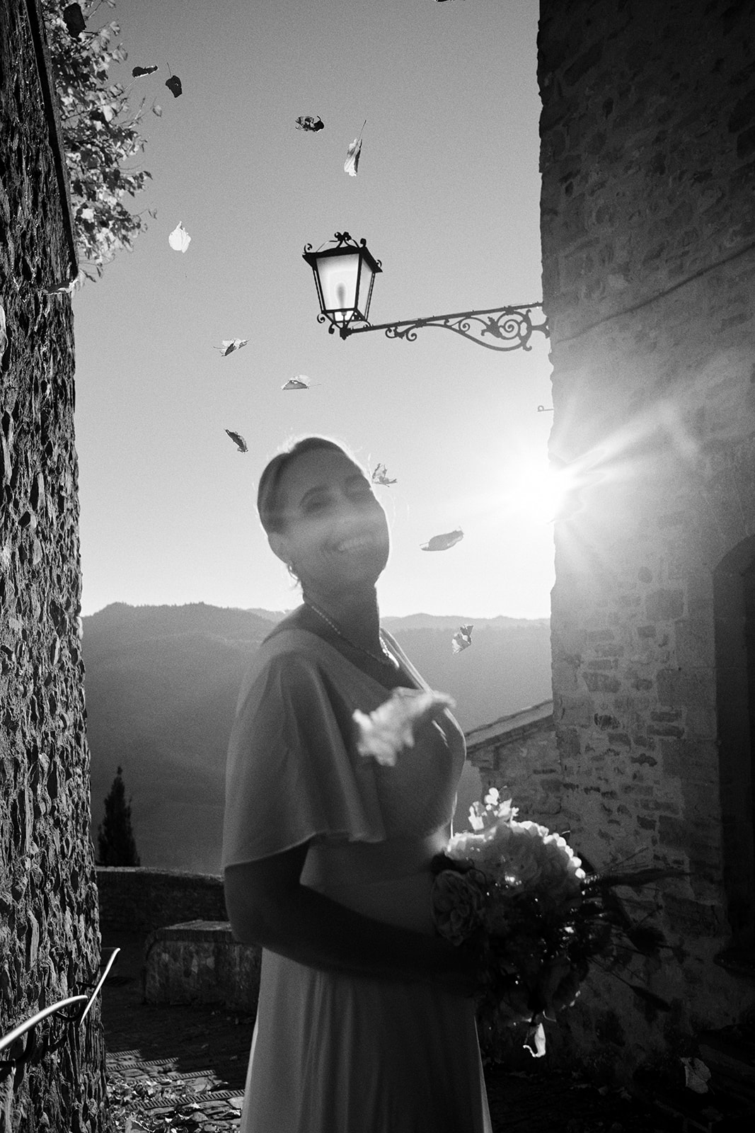 Morning mist in the valleys below Montone