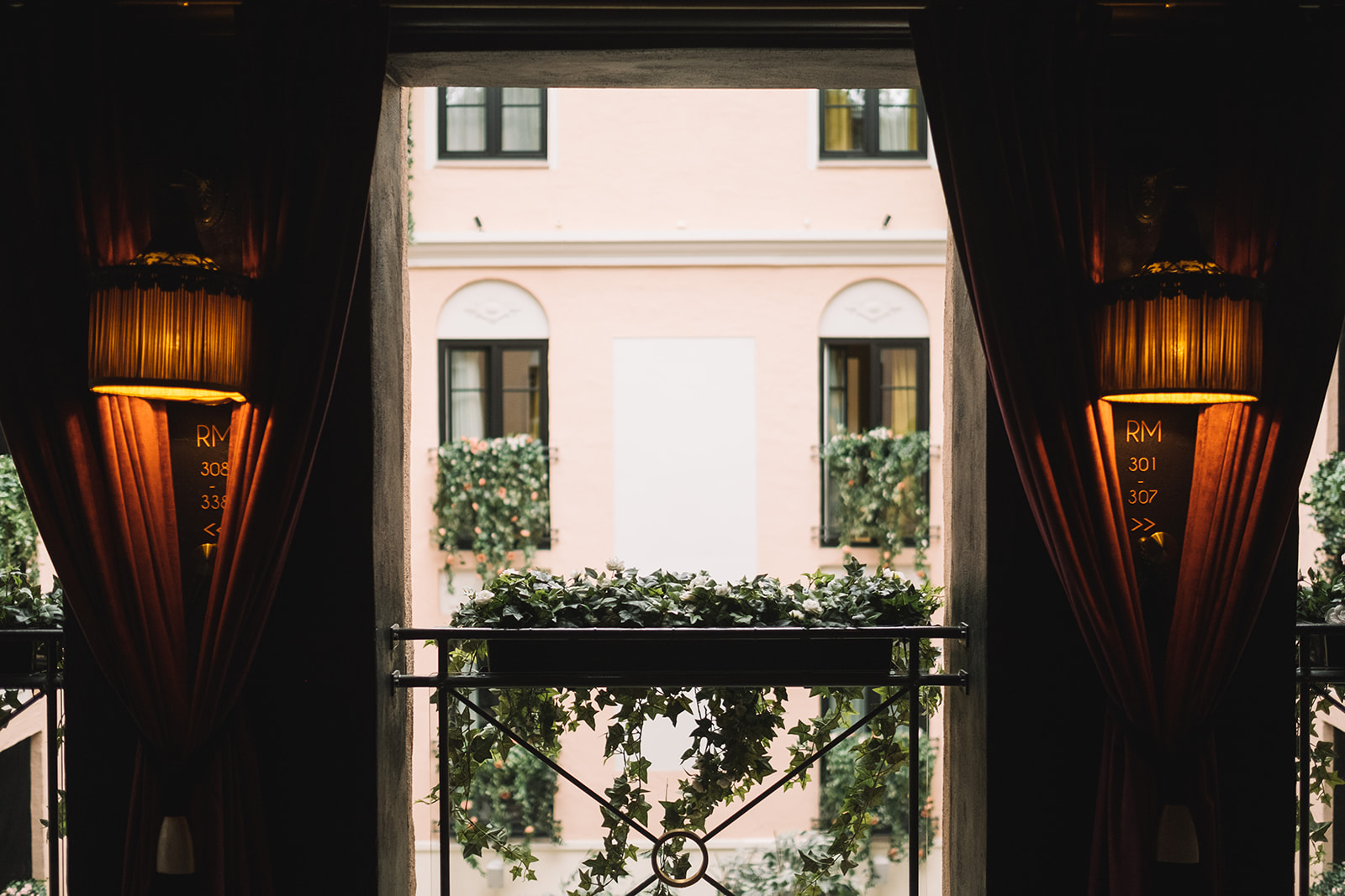The courtyard entrance of MJ’s Hotel, Malmö