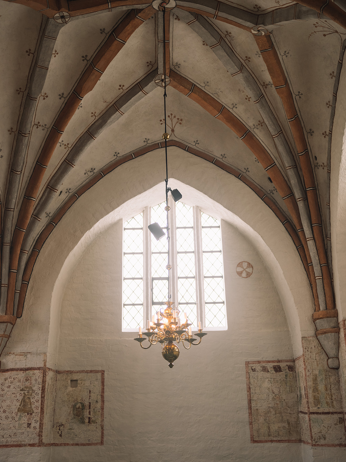 The Gothic vaulting inside Fru Alstads kyrka