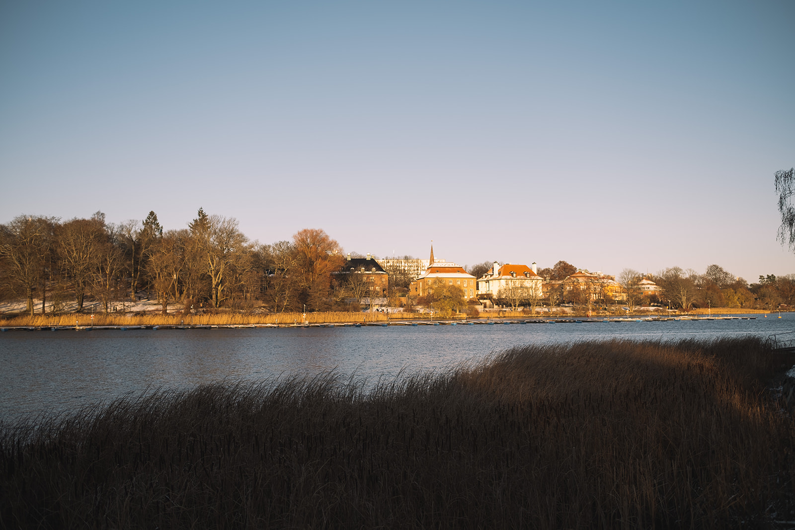 Winter light across the water from Djurgården