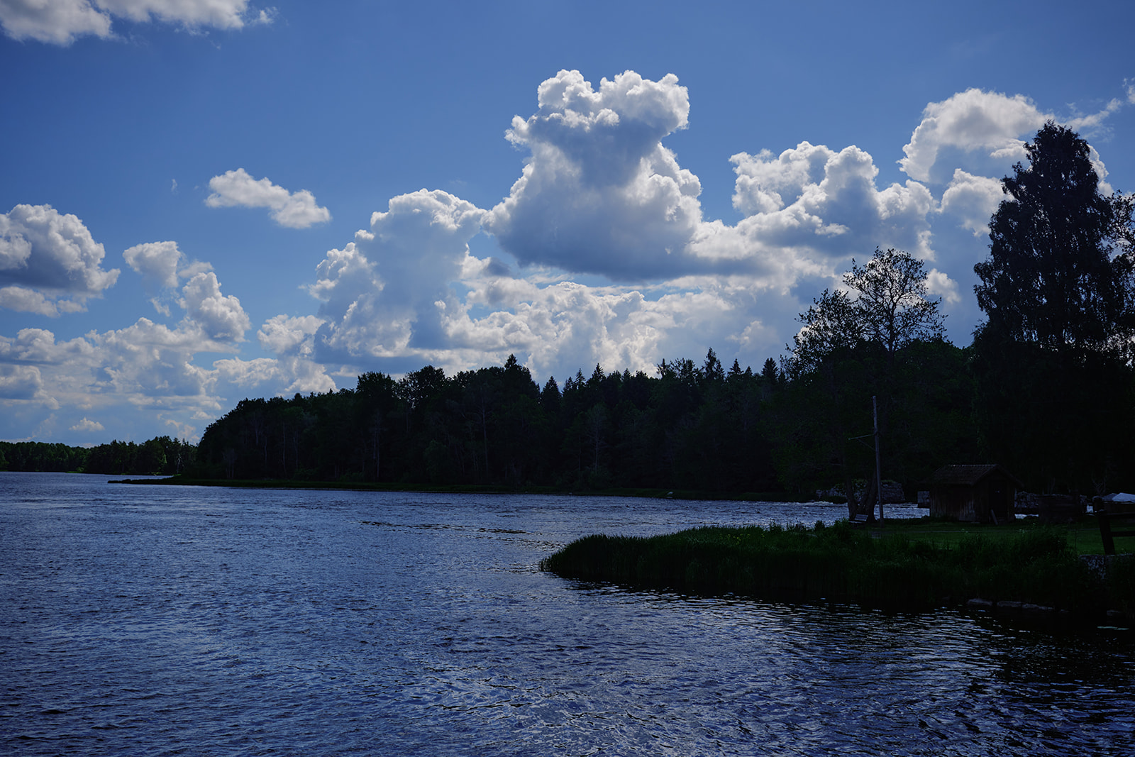 The lower Dal&auml;lven at Gysinge on the morning of the wedding