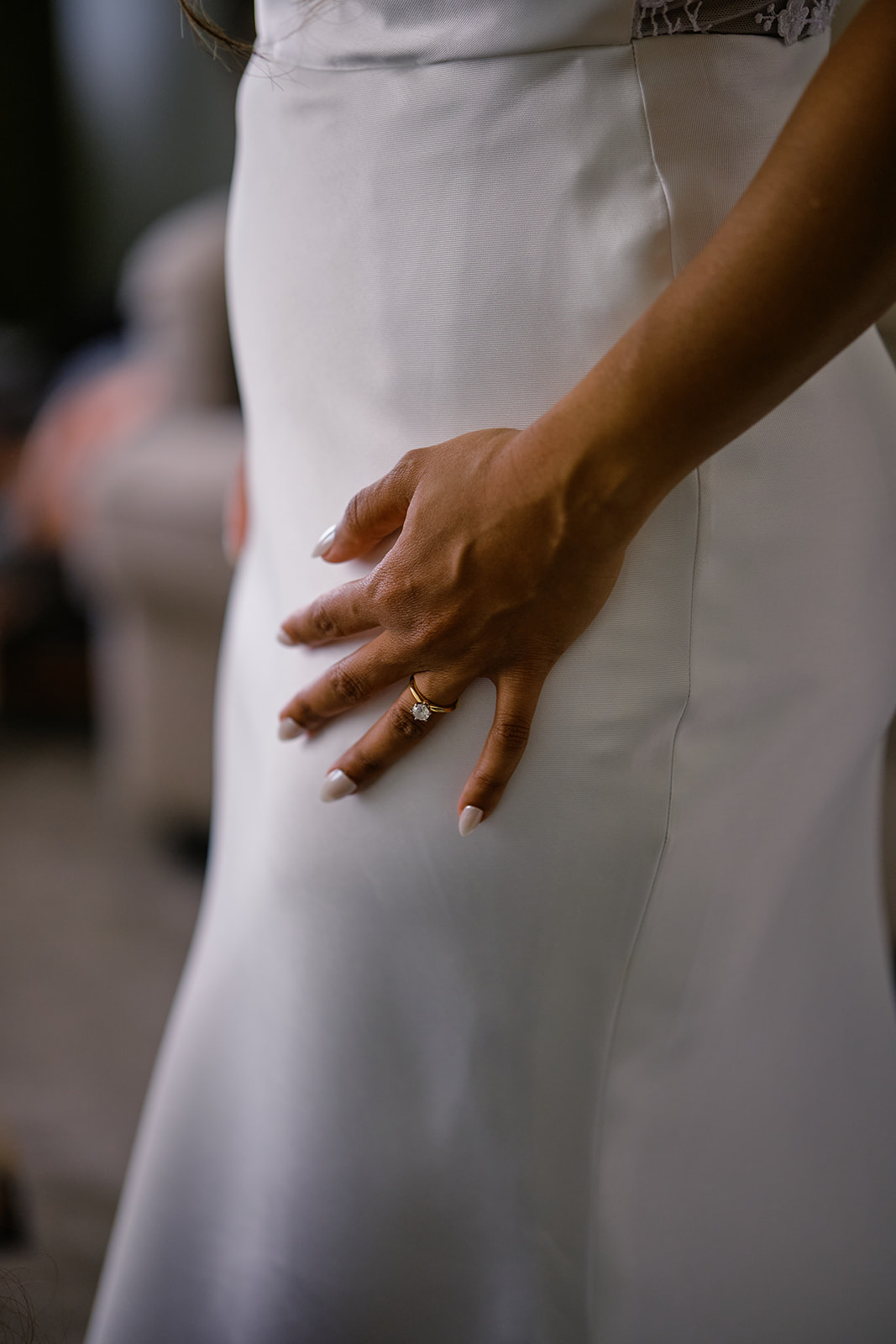 The wedding ring, a detail from the morning