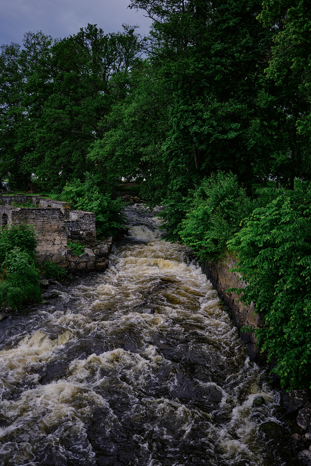 The rapids of the Dal&auml;lven at Gysinge bruk